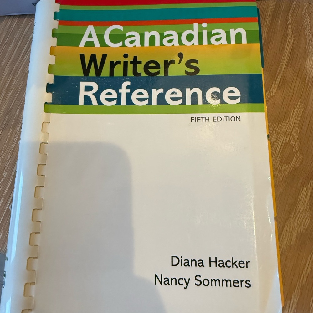 A Canadian Writer's Reference Book